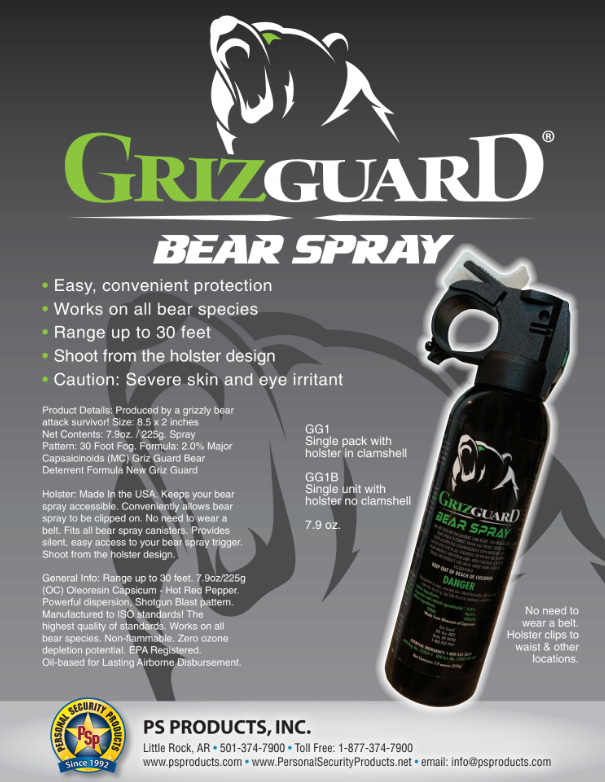 Griz Guard Bear Spray