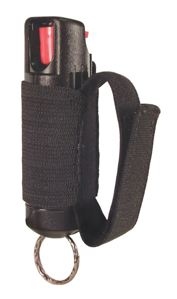 1/2 oz. Pepper Spray “3-in-1” Jogger Unit with Hard Case, Elastic Strap, and Key Ring